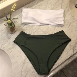 Zaful High Cut Bandeau Bikini